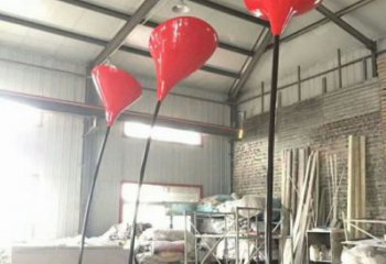 郁金香雕塑常用，景觀擺件，不銹鋼郁金香雕塑廠家