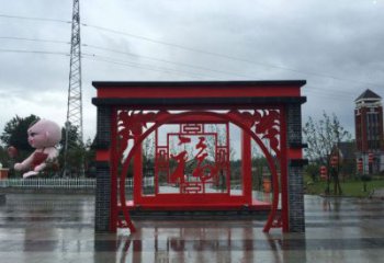 愛字雕塑供需，廣場雕塑，城市廣場福字雕塑廠家