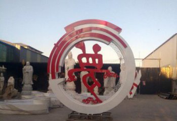 夢字雕塑擺件制造，標(biāo)識擺件，不銹鋼夢字雕塑選定