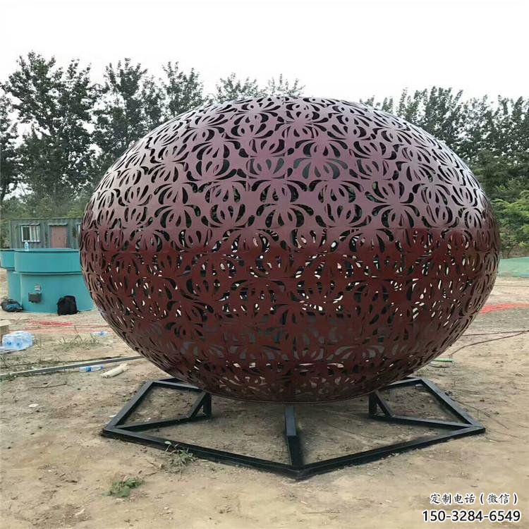 鏤空球雕塑標(biāo)準(zhǔn)，透雕系列，烤漆鏤空球雕塑精選