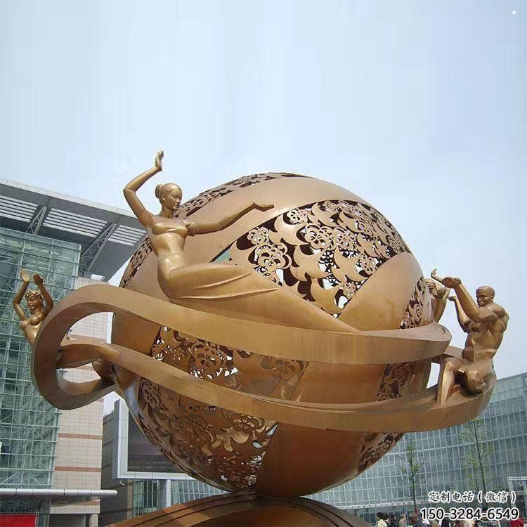 鏤空球雕塑供給，景觀雕塑，烤漆鏤空球雕塑選定