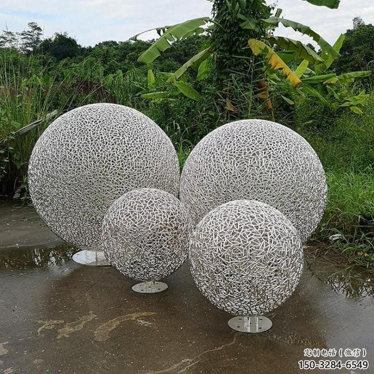 空心球雕塑精選，歐式風(fēng)格，鏤空空心球雕塑選定廠家