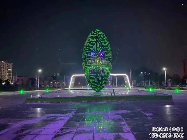 燈光球雕塑供需，多彩藝術(shù)，不銹鋼燈光球雕塑制造商
