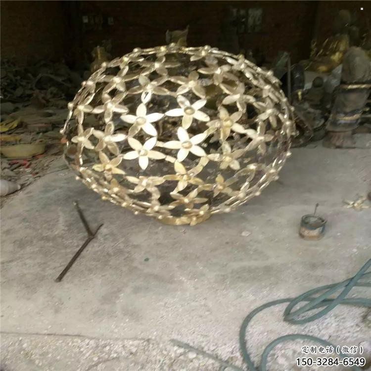 燈光球雕塑供需，室外軟裝，不銹鋼燈光球雕塑制作