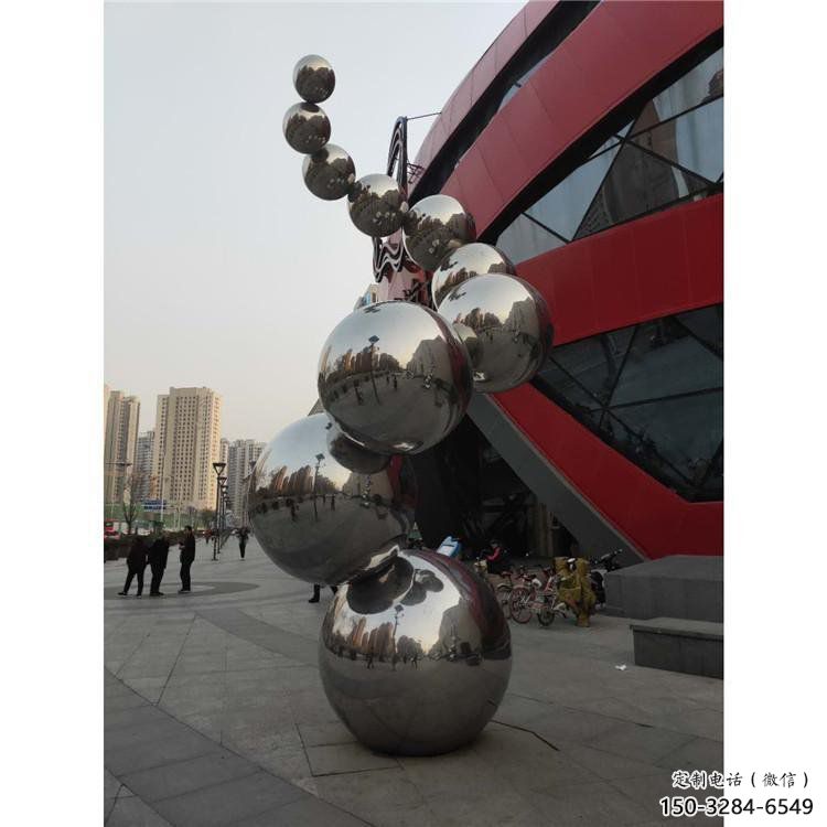 分子球雕塑訂做，景觀雕塑，不銹鋼分子球雕塑提供