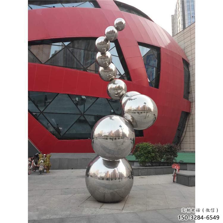 分子球雕塑生產(chǎn)商，地標擺件，不銹鋼分子球雕塑生產(chǎn)