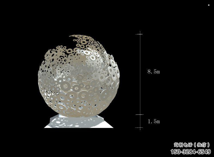 彩繪球形雕塑生產(chǎn)，景區(qū)案例，鏤空球形雕塑優(yōu)選