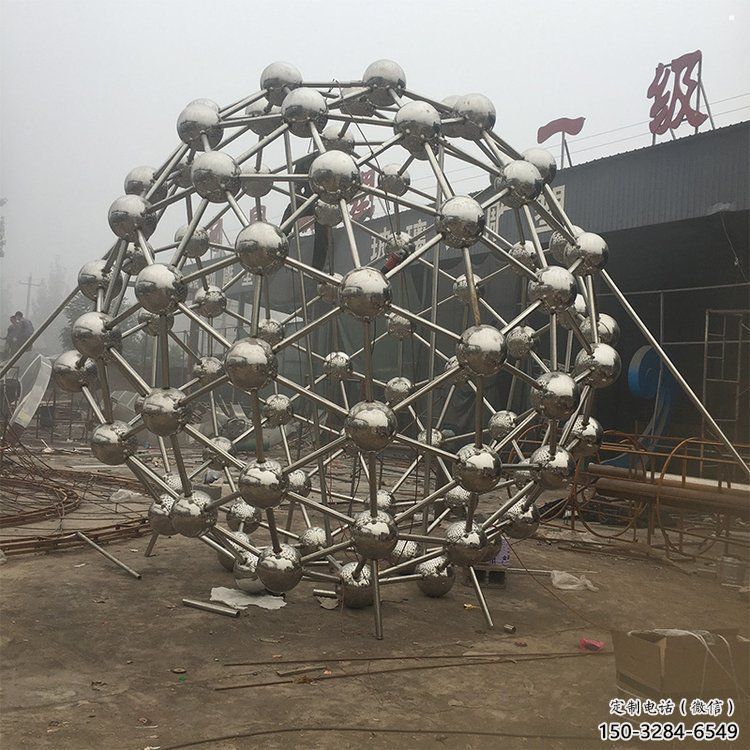 星球雕塑生產(chǎn)商，小區(qū)雕塑，不銹鋼星球雕塑展品
