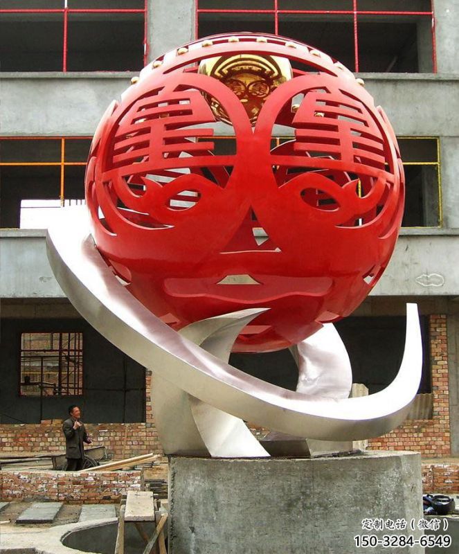 繡球雕塑承接，廣場系列，烤漆繡球雕塑標(biāo)準(zhǔn)