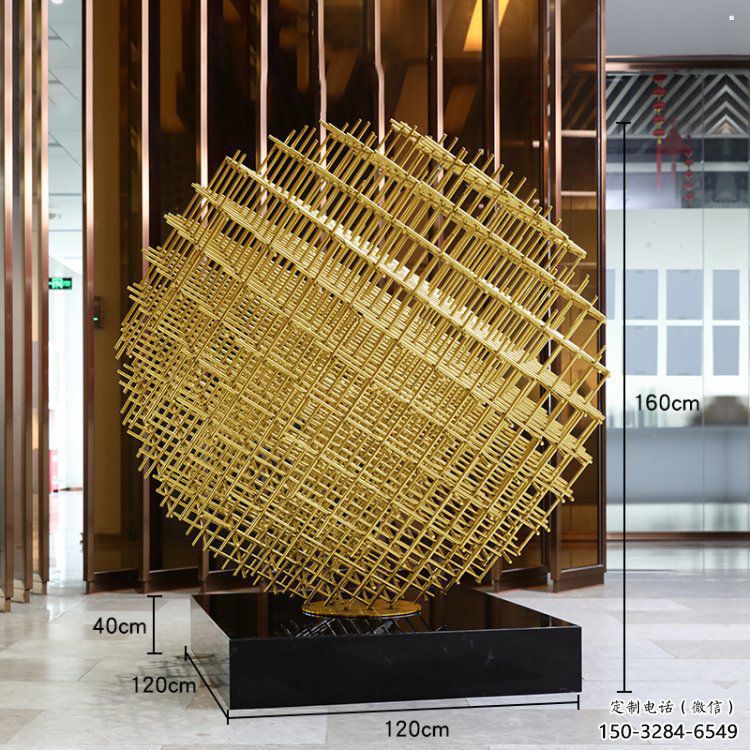 鏤空球雕塑定做，廣場(chǎng)系列，異形鏤空球雕塑制作