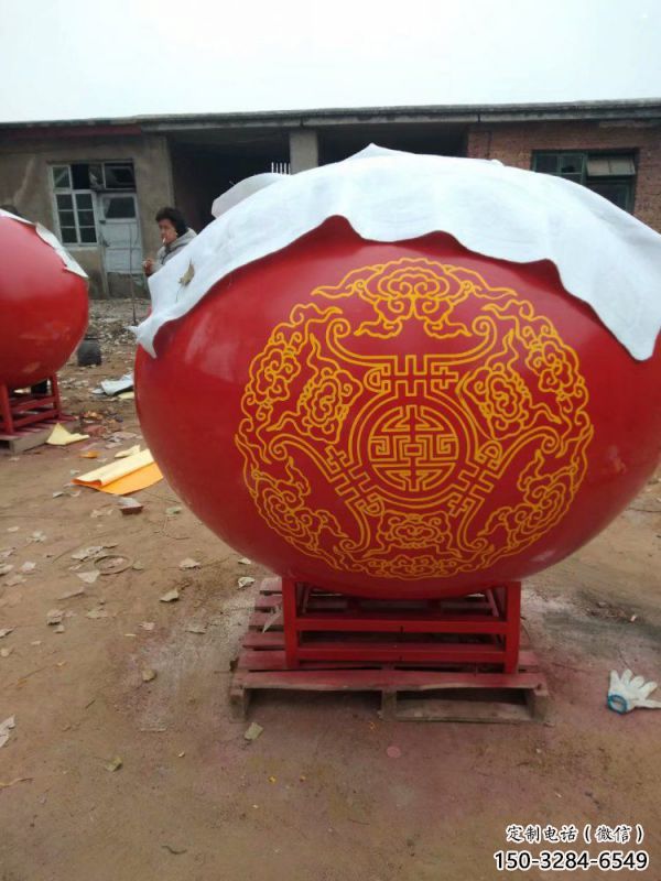 圓球雕塑擺件，景區(qū)案例，房地產烤漆圓球雕塑常用