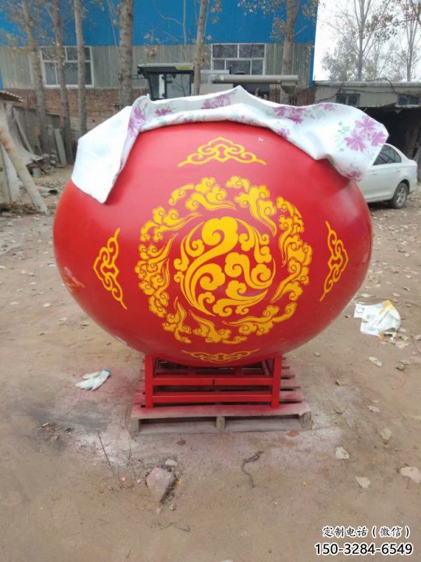 圓球雕塑定做，多彩藝術(shù)，烤漆圓球雕塑廠家選用