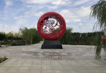 空心球雕塑廠，透雕系列，鏤空空心球雕塑提供