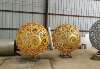燈光球雕塑制作，美陳雕塑，不銹鋼燈光球雕塑優(yōu)選