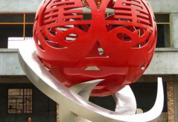 繡球雕塑承接，廣場系列，烤漆繡球雕塑標準