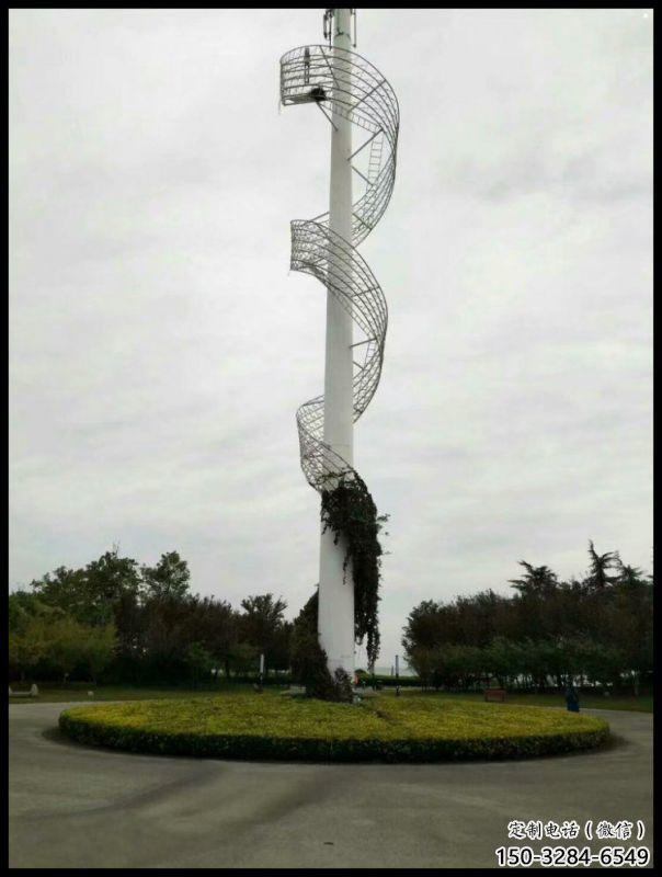 鏤空絲帶雕塑承接，城市裝飾，大型不銹鋼絲帶雕塑公司
