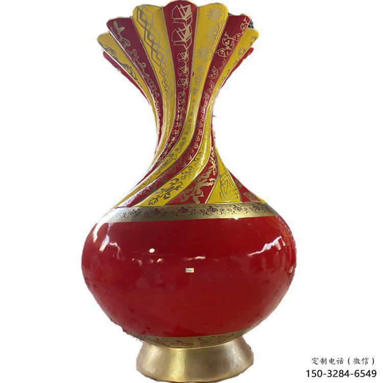 花瓶雕塑選定，美陳雕塑，現(xiàn)代玻璃鋼花瓶雕塑優(yōu)選