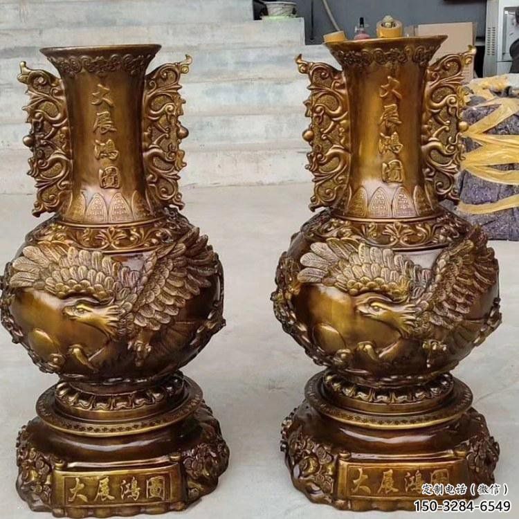 花瓶雕塑供應(yīng)，地標(biāo)擺件，銅花瓶雕塑制造廠家