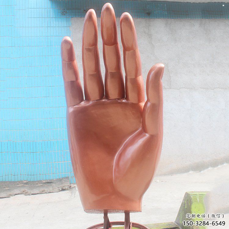 佛手雕塑供應(yīng)，地標(biāo)擺件，不銹鋼佛手雕塑制造廠家