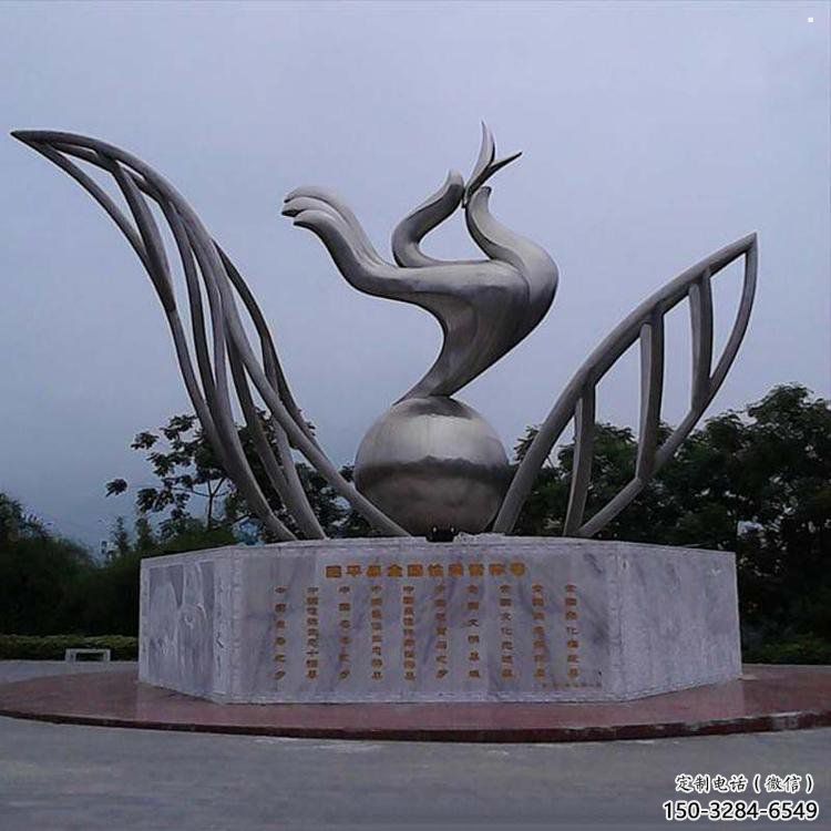手拈花雕塑精選，戶外雕塑，不銹鋼手拈花雕塑優(yōu)價