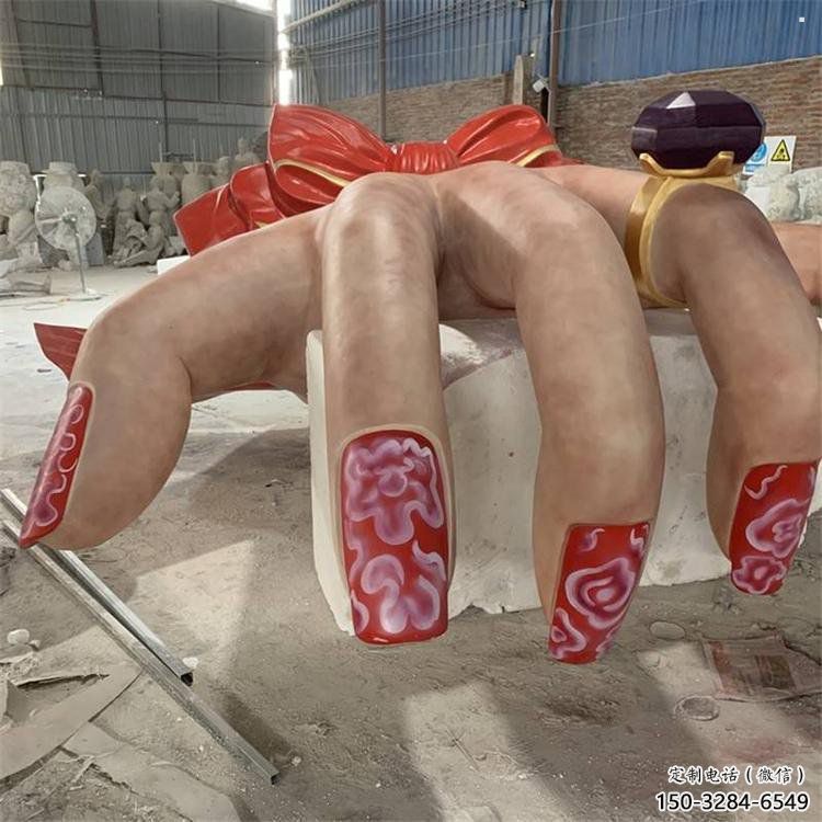 手指雕塑特供，景區(qū)雕塑，不銹鋼手指雕塑精選廠家