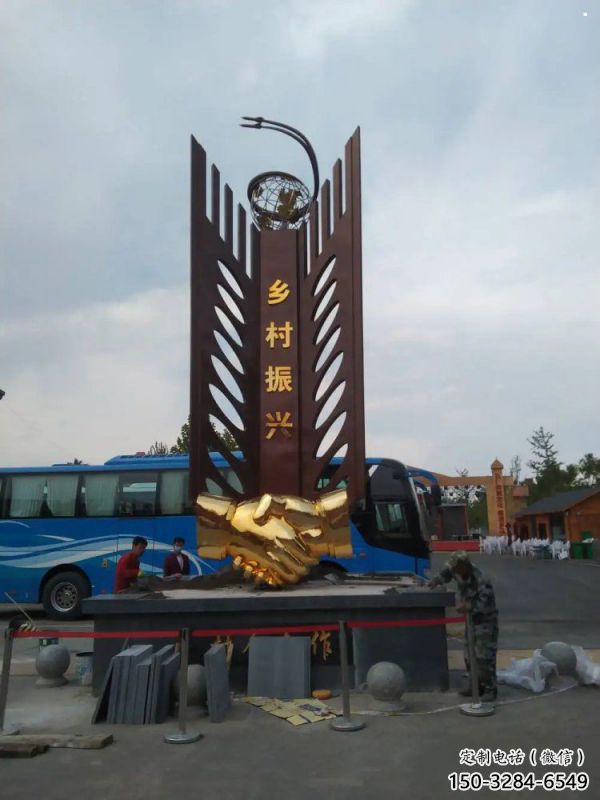 握手雕塑生產(chǎn)商，地標擺件，不銹鋼握手雕塑生產(chǎn)