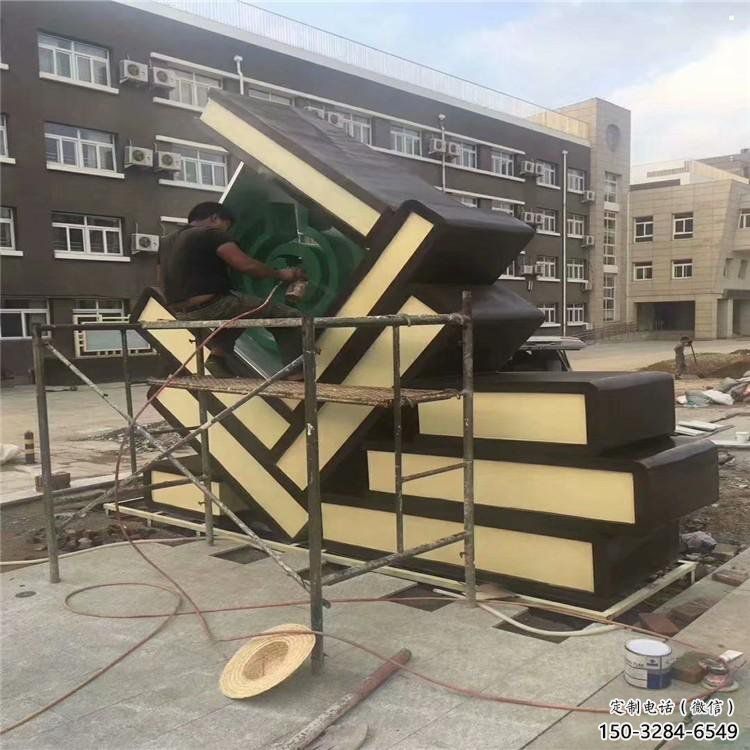 疊書雕塑展品，景觀概念，不銹鋼疊書雕塑優(yōu)選