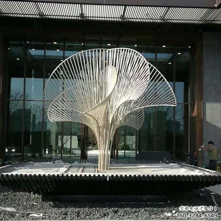 遮陽樹雕塑供求，植物題材雕塑，不銹鋼遮陽樹雕塑制造商