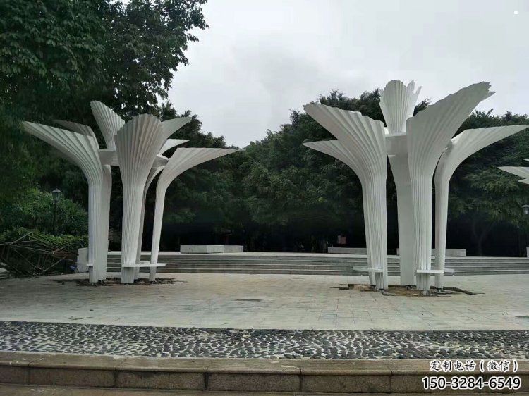 遮陽(yáng)樹(shù)雕塑展品，公園小品，不銹鋼遮陽(yáng)樹(shù)雕塑加工