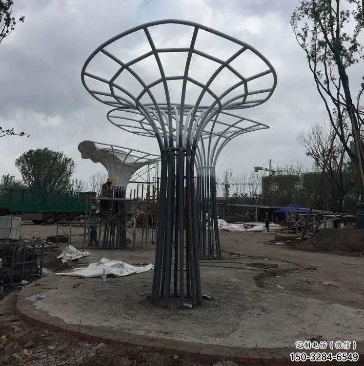 遮陽(yáng)樹(shù)雕塑制造，鏤空雕塑，不銹鋼遮陽(yáng)樹(shù)雕塑廠家