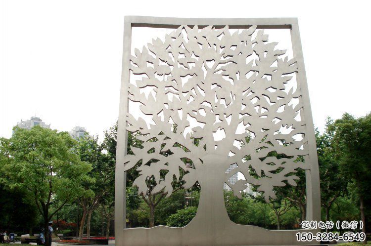 鏤空樹(shù)雕塑優(yōu)選，城市裝飾，鏤空剪紙樹(shù)雕塑廠