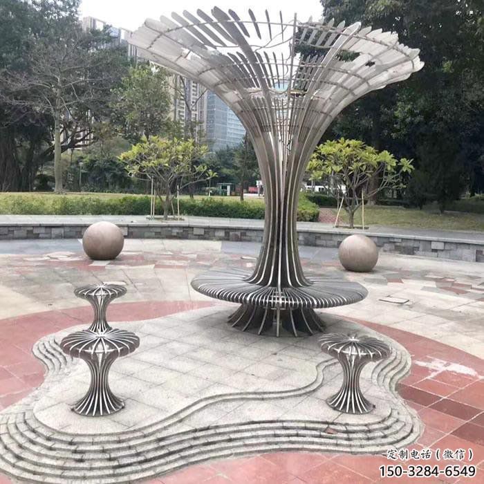 抽象傘樹雕塑供需，美陳雕塑，歐式鏤空傘樹雕塑承接