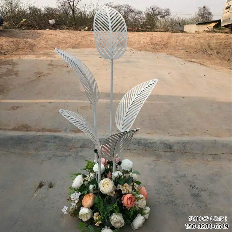 芭蕉葉雕塑供求，美陳雕塑，不銹鋼芭蕉葉雕塑制造