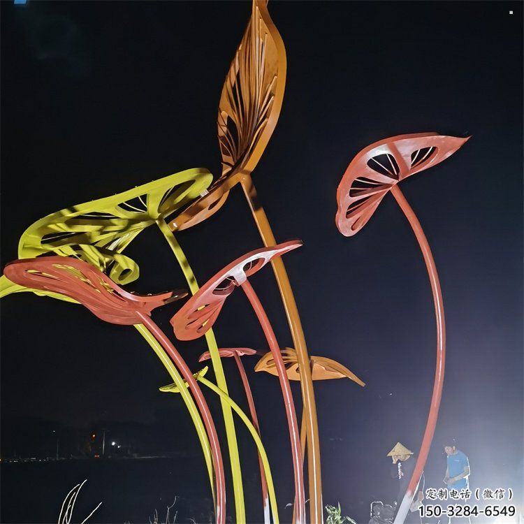 芭蕉葉雕塑精選，歐式風(fēng)格，不銹鋼芭蕉葉雕塑指用