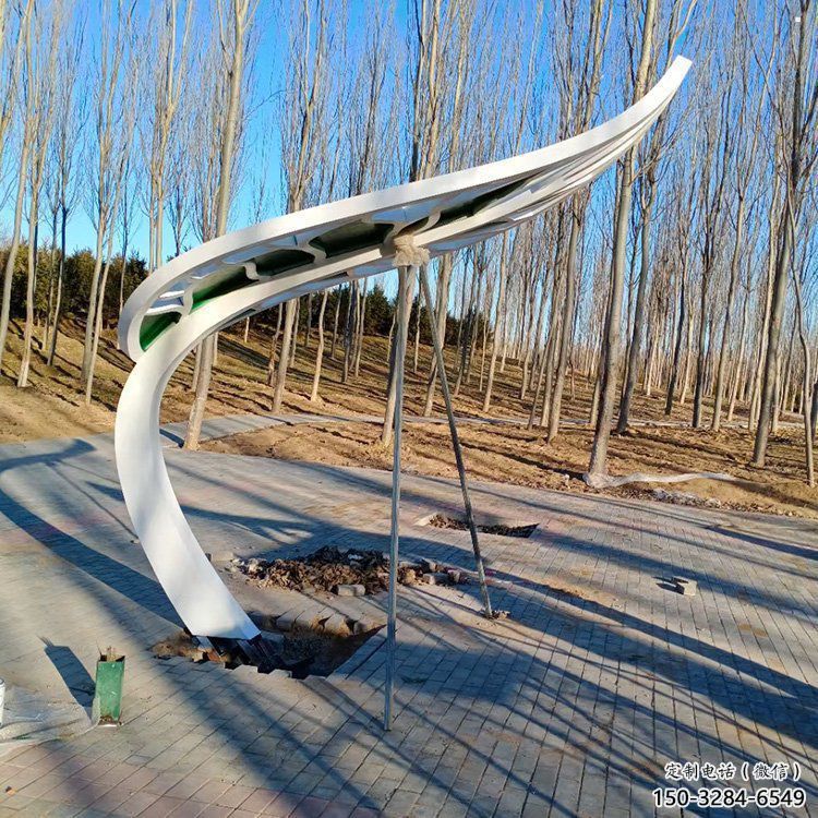 樹葉雕塑優(yōu)選，陸地擺件，彩繪仿真樹葉雕塑供給