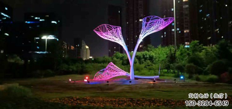 燈光樹葉雕塑廠，公園小品，燈光樹葉雕塑生產(chǎn)商