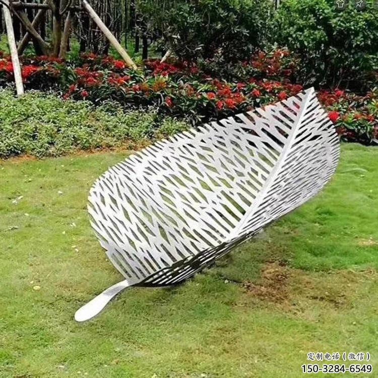 鏤空樹葉雕塑制作，公園雕塑，鐵藝樹葉雕塑常用