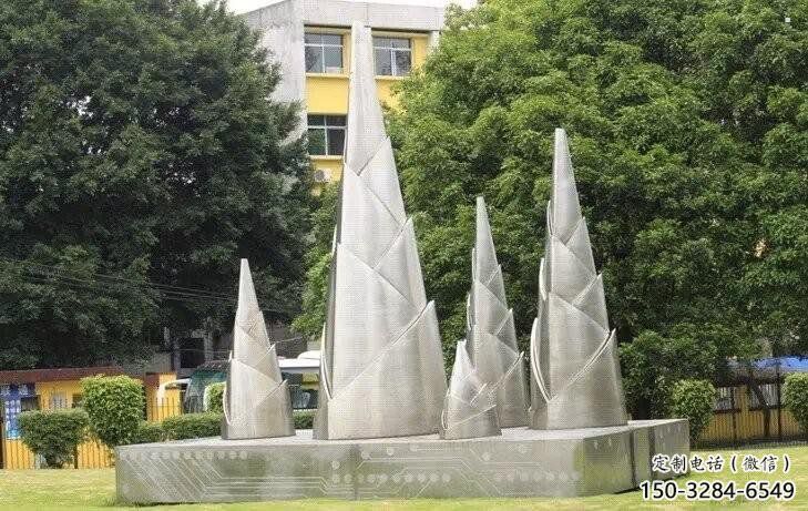 竹筍雕塑承接，景觀雕塑，不銹鋼竹筍雕塑廠家優(yōu)價