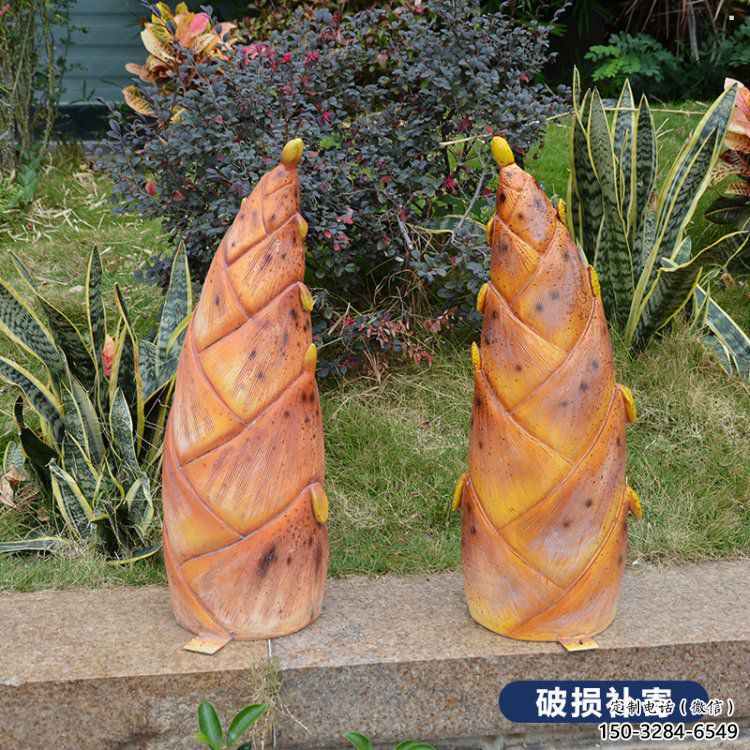 竹筍雕塑指用，多彩藝術(shù)，不銹鋼竹筍雕塑廠家供給