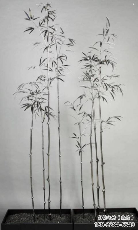 鑄造竹葉雕塑