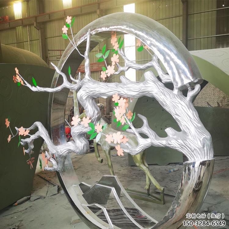 梅花樹雕塑提供，街頭雕塑，不銹鋼梅花樹雕塑優(yōu)價(jià)