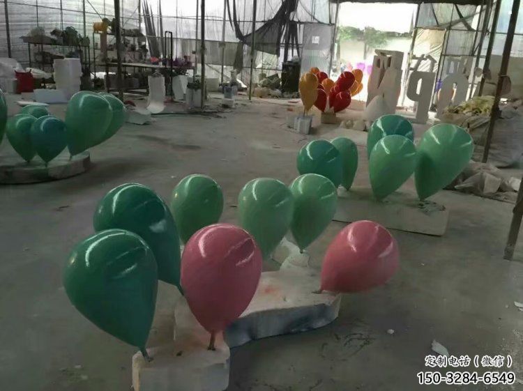 氣球樹雕塑精選，美陳雕塑，玻璃鋼氣球樹雕塑觀賞型