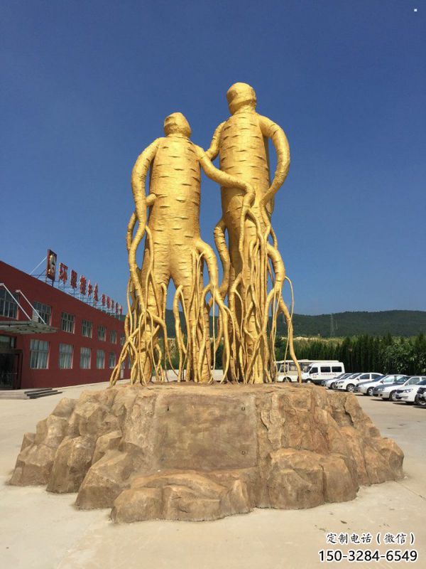 大型人參雕塑標準，街頭藝術(shù)，廣場人參樹雕塑通用