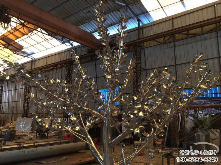樹雕塑供應，城市雕塑，大型不銹鋼樹雕塑制造