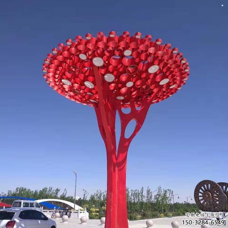 大型樹干雕塑公司，花園小品，不銹鋼樹干雕塑常用