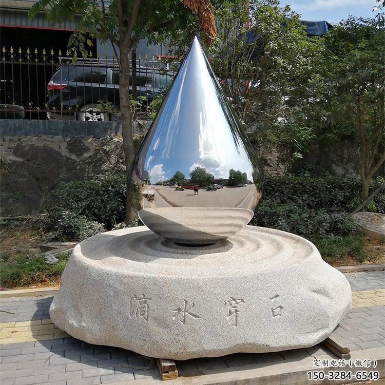淚滴雕塑工廠，城市裝飾，不銹鋼淚滴雕塑供給