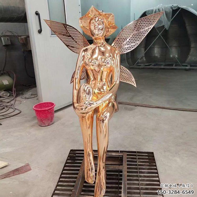 小精靈雕塑，抽象卡通雕塑，美陳人物擺件