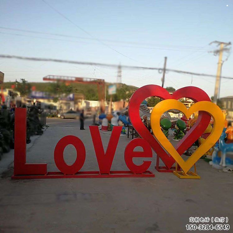 字母love雕塑精選，美陳雕塑，不銹鋼love雕塑通用