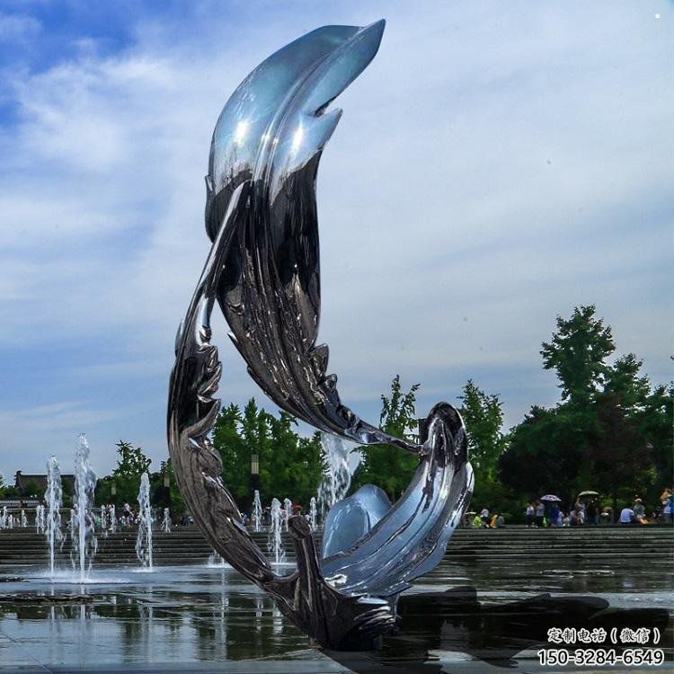 羽毛雕塑制作，園林裝飾，建筑鏡面羽毛雕塑批發(fā)