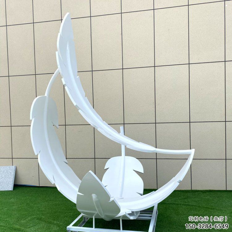 制造羽毛雕塑定價，地標擺件，烤漆羽毛雕塑精選
